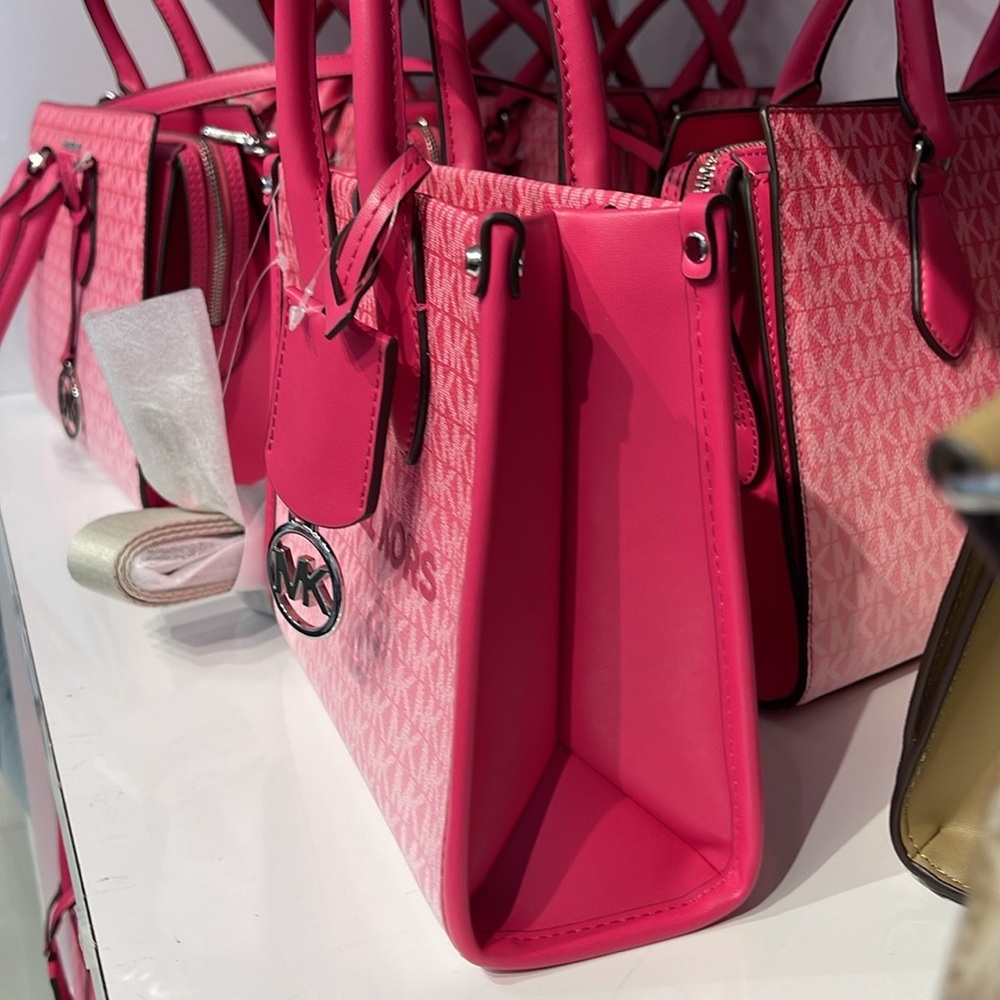 Michael Kors Mirella Small Ombré Signature Logo Crossbody Satchel Tote Shoulder - Picture 5 of 15